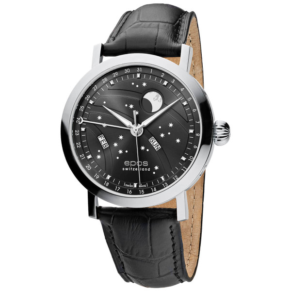 EPOS 3440.322.20.14.25 автоматичен часовник с Big Moon фаза – classicwatches.bg
