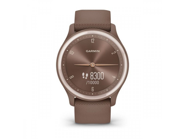 GARMIN VIVOMOVE SPORT COCOA КОРПУС И СИЛИКОНОВА КАИШКА С PEACH GOLD АКЦЕНТИ 010-02566-02