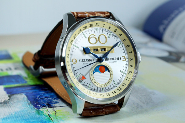 ALEXANDER SHOROKHOFF AVANTGARDE FULL CALENDAR MERKUR AUTOMATIC 43.5MM LIMITED EDITION 31PCS AS.VK-MKR5