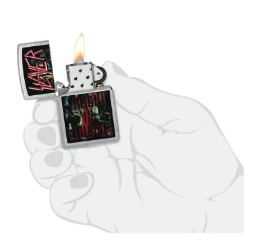 LIGHTER ZIPPO - SLAYER, REIGN IN BLOOD DESIGN