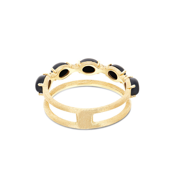 NANIS DANCING MYSTERY BLACK ONYX ПРЪСТЕН ОНИКС, ДИАМАНТИ AS33-597