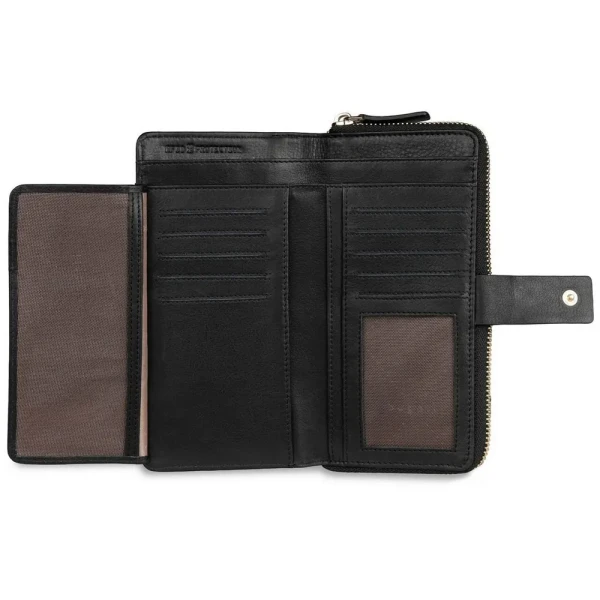 Дамски портфейл Bugatti - Noemi Long, RFID защита, черен