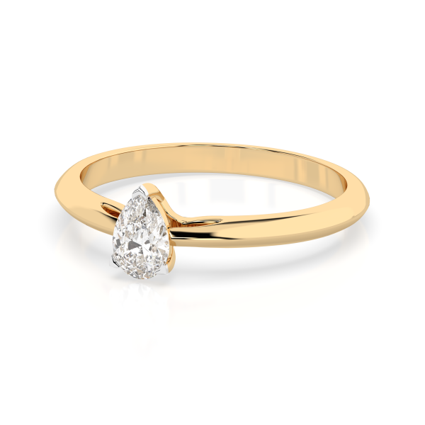 CARA Златен пръстен с диамант 0.30 ct GIA сертификат K101-10190Y PAR