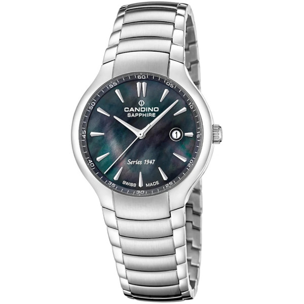 Часовник candino c4793 2 дамски седефен циферблат swiss made classicwatches.bg
