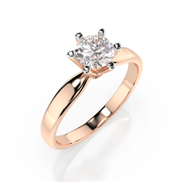 Cara пръстен с диамант 0.70 ct GIA сертификат – ЗЛАТНО БИЖУ 14К K101-10040R(5.7)/14K