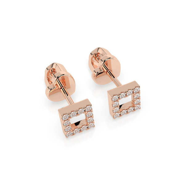 Cara обеци с диаманти 0.14 ct – ЗЛАТНО БИЖУ 14К K102-10053R/14K
