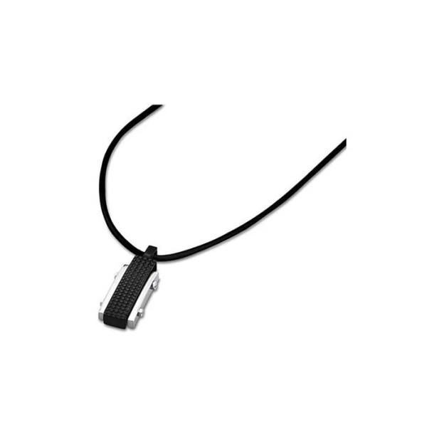 LOTUS STYLE MEN IN BLACK STEEL NECKLACE LS1561-1/2