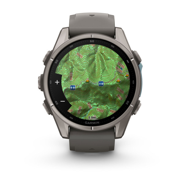 Garmin Fenix 9 Titanium с Pebble Grey силиконова каишка 010-04761-11