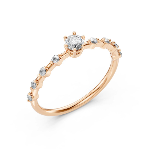 Cara пръстен с диаманти 0.20+0.16 ct – ЗЛАТНО БИЖУ 14К K101-10144R(3.7)/14K
