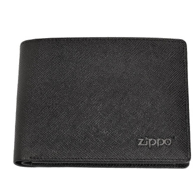 Мъжки портфейл Zippo Saffiano Top-Fold, RFID защита