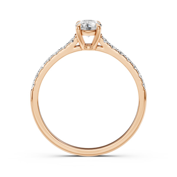 CARA Златен пръстен с диаманти 0.40+0.21 ct GIA сертификат K101-10094R