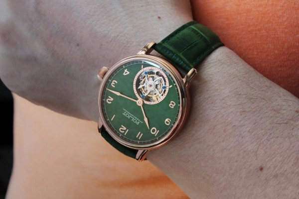 Часовник Poljot International 3400.T-XVIII-GR с турбийон на 6 часа – classicwatches.bg