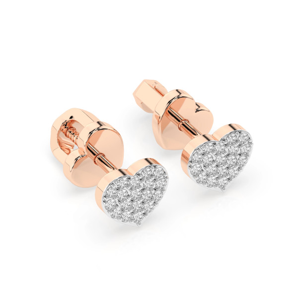 Cara обеци с диаманти 0.18 ct – ЗЛАТНО БИЖУ 14К K102-10097R/14K