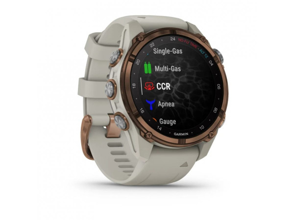 GARMIN DESCENT MK3I 43ММ BRONZE PVD ТИТАН С FRENCH GREY СИЛИКОНОВА КАИШКА 010-02753-14