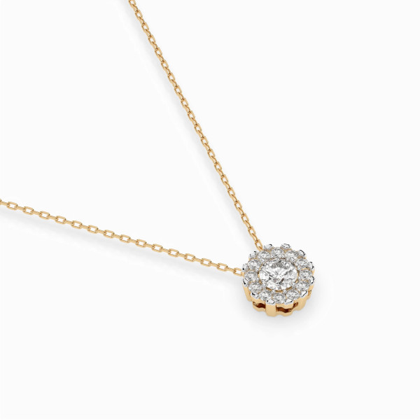 Cara колие с диаманти 0.10+0.10 ct – ЗЛАТНО БИЖУ 14К K104-10044Y(3.0)/14K