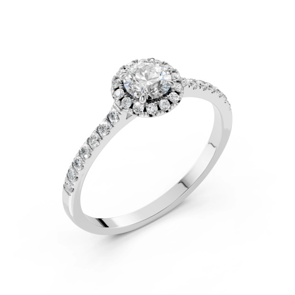 Cara пръстен с диаманти 0.50+0.29 ct GIA сертификат – ЗЛАТНО БИЖУ 14К K101-10095W(5.1)/14K