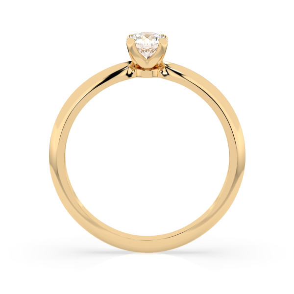 CARA Златен пръстен с диамант 0.30 ct GIA сертификат K101-10089Y 