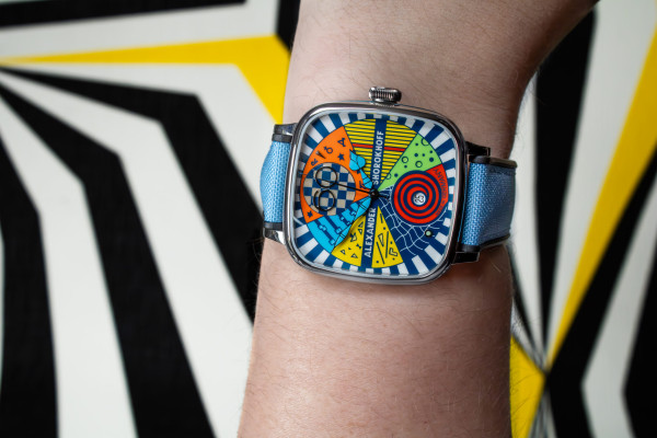 Часовник ALEXANDER SHOROKHOFF Kandy Avantgarde Blue 41x41mm LIMITED EDITION 50PCS  AS.KD-AVG-B 