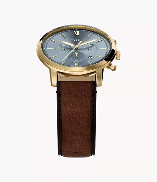 fossil fs6162 кварцов хронограф със син sunray циферблат classicwatches.bg