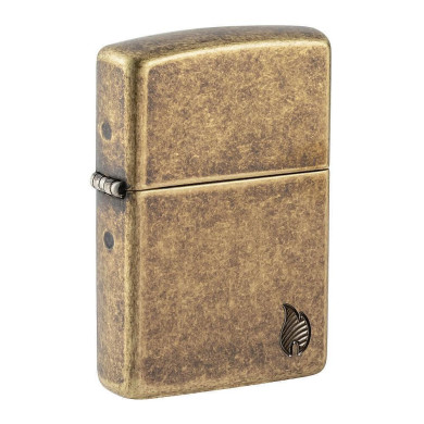 Запалка Zippo - Armor® Antique Brass Flame Design