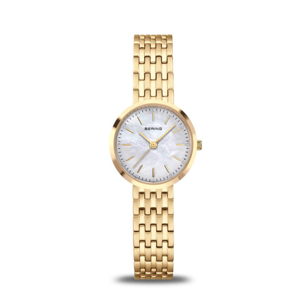 Дамски сет часовник и гривна Bering Classic Gold 19126-734-GWP