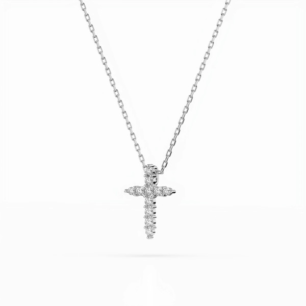 Cara колие с диаманти 0.07+0.02 ct – ЗЛАТНО БИЖУ 14К K104-10020W/14K