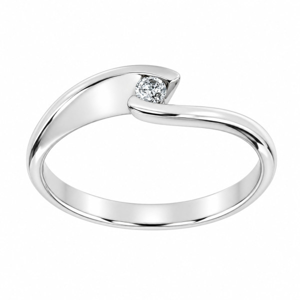 Cara Diamanti gold ring with diamond AA0441W/0.05ctsSI/H