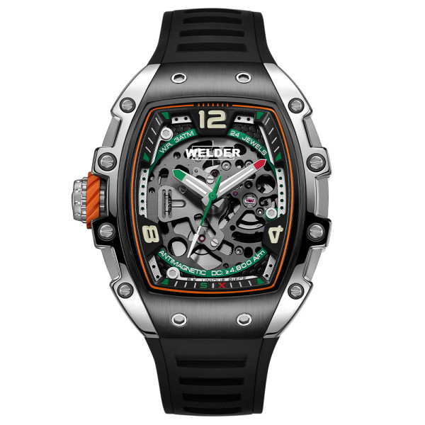 часовник welder w75 wrt1003 автоматичен скелетон черен корпус classicwatches.bg