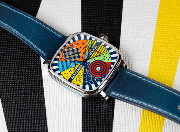 Часовник ALEXANDER SHOROKHOFF Kandy Avantgarde Blue 41x41mm LIMITED EDITION 50PCS  AS.KD-AVG-B 