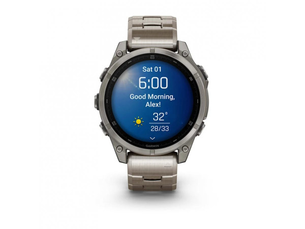 GARMIN FENIX 8 47MM AMOLED SAPPHIRE TITANIUM С VENTED ТИТАНИЕВА КАИШКА 010-02904-40