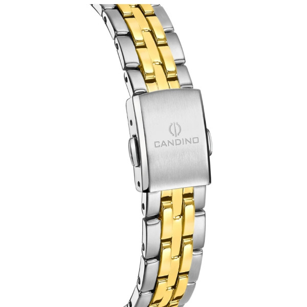 Candino часовник open heart дизайн с двуцветна верижка classicwatches.bg
