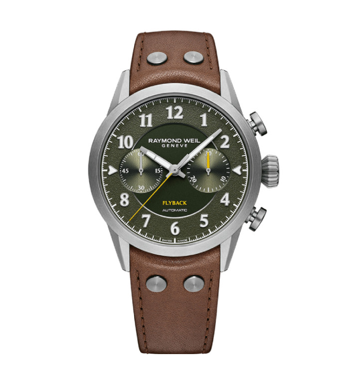 RAYMOND WEIL FREELANCER  PILOT FLYBACK CHRONOGRAPH LIMITED EDITION “ONE OF 400” MEN'S WATCH 7783-TIC-05520