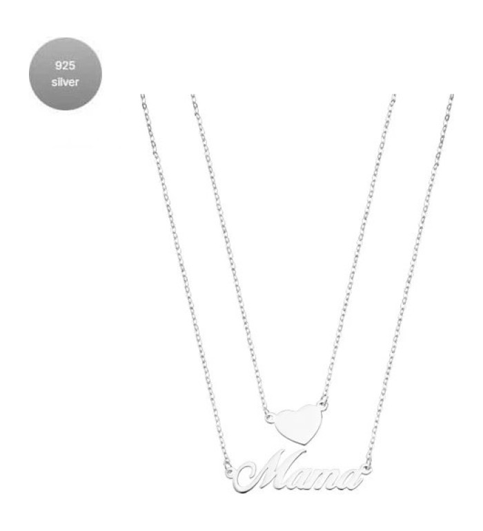 LOTUS SILVER CHARMING LADY SILVER NECKLACE LP3234-1/1