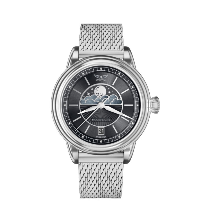 ЧАСОВНИК  AVIATOR DOUGLAS MOONFLIGHT 36MM V.1.33.0.252.5