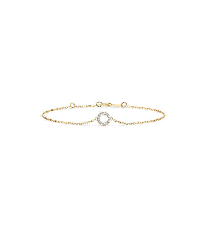 Cara гривна с диаманти 0.07 ct – ЗЛАТНО БИЖУ 14К K105-10015Y/14K
