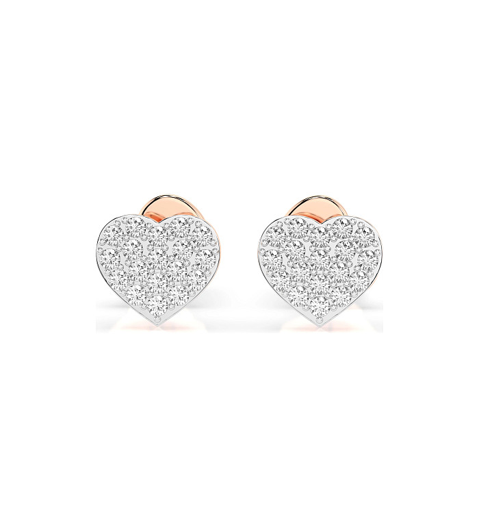 Cara обеци с диаманти 0.18 ct – ЗЛАТНО БИЖУ 14К K102-10097R/14K
