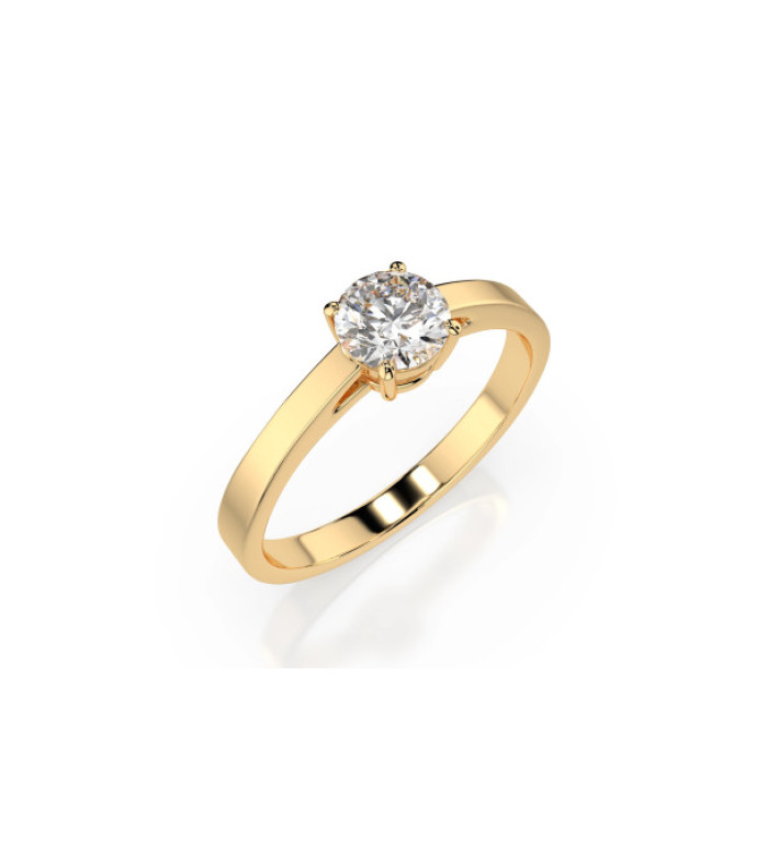 Златен пръстен с диамант CARA 0.50 ct GIA сертификат K101-10012Y