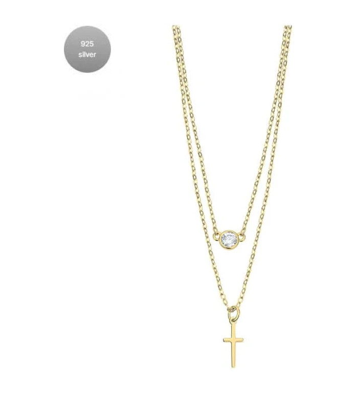 LOTUS SILVER TRENDY SILVER NECKLACE LP3255-1/2