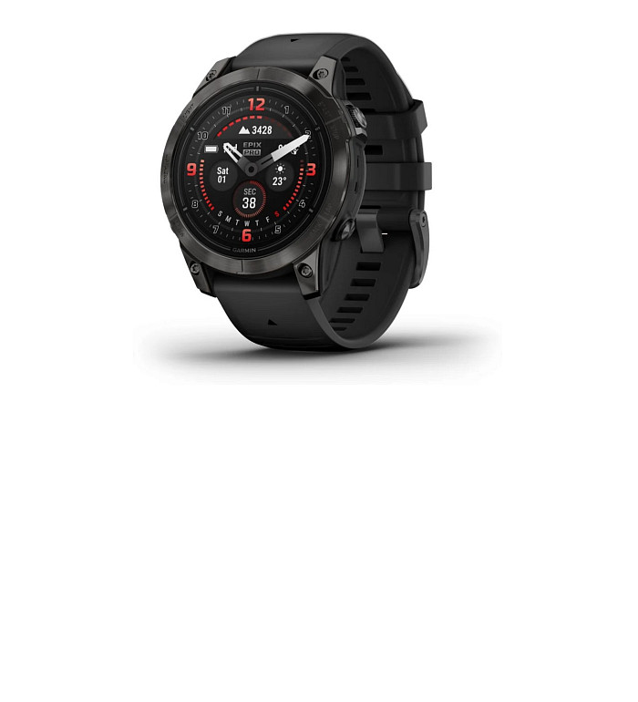 GARMIN EPIX PRO GEN2 SAPPHIRE 47MM CARBON GREY DLC TITANIUM С BLACK КАИШКА 010-02803-11