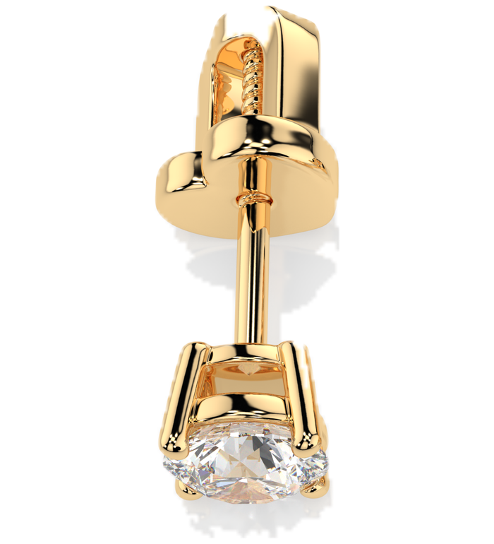 CARA Златни обеци с GIA сертифицирани диаманти K102-10012Y