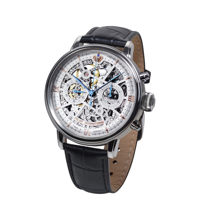 Часовник POLJOT INTERNATIONAL  CHRONOGRAPH NICOLAI II SKELETON 43MM LIMITED EDITION 100PIECES 2901.194S011