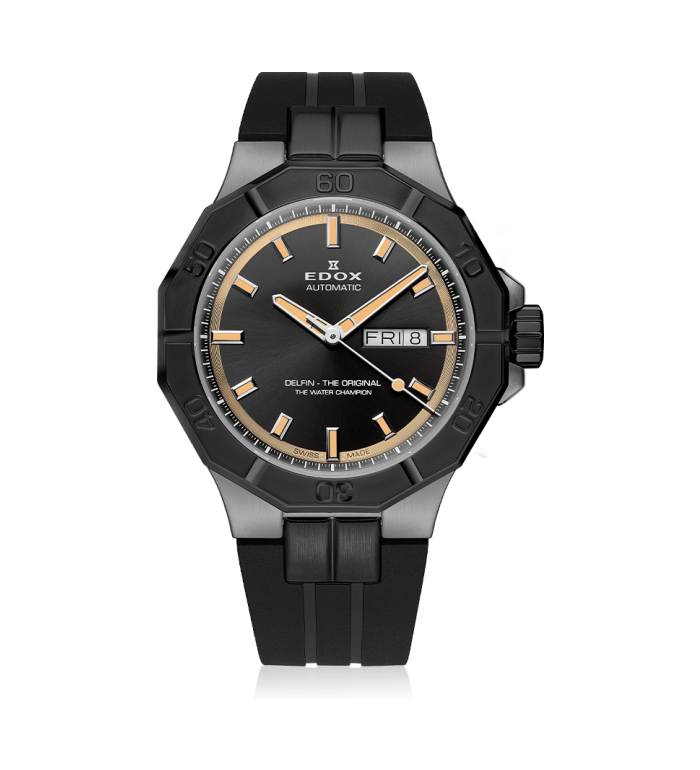 EDOX DELFIN DAY DATE AUTOMATIC 43MM MEN'S WATCH 88008 37GNCA GBEI