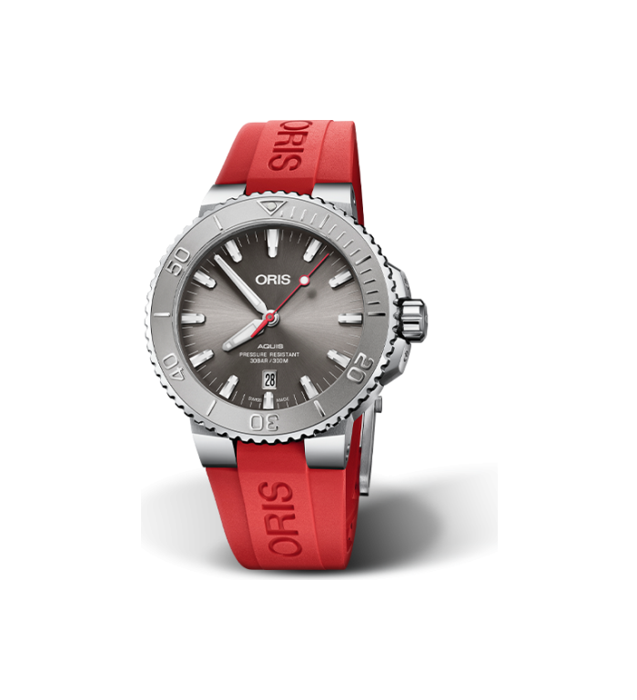 ORIS AQUIS DIVING DATE 43.5 MM MEN'S WATCH 733 7730 4153-07 4 24 66EB