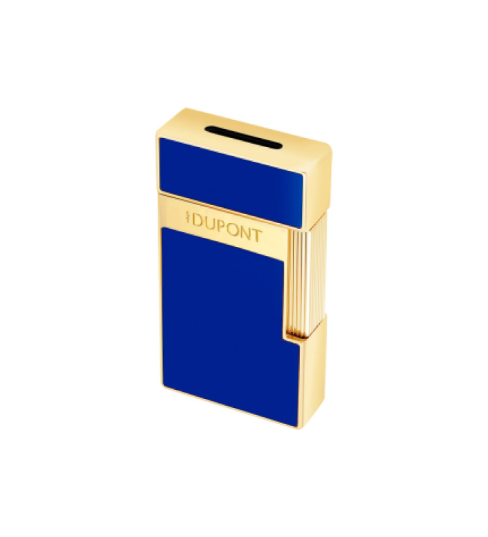 Запалка S.T.Dupont Biggy Blue Lacquer And Gold 25225