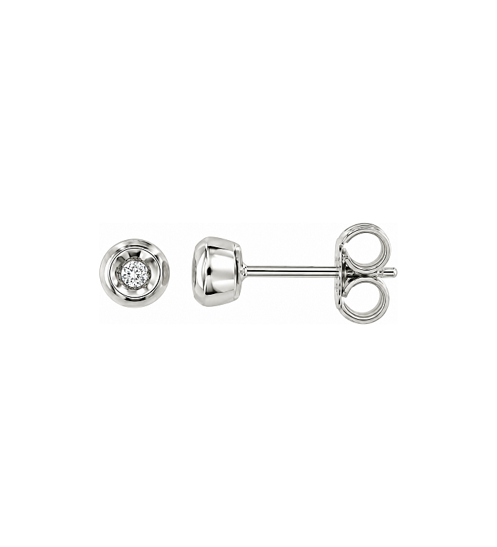 Cara Diamanti златни обеци с диаманти BB0175Y/0.04ctsSI/H
