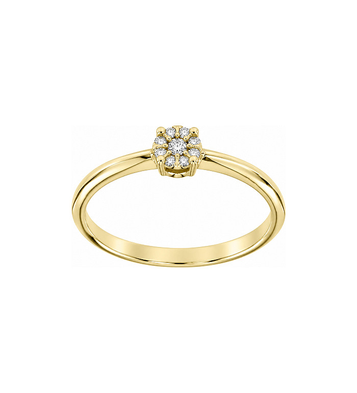 Cara Diamanti gold ring with diamond AA0570Y/0.07ctsSI/H