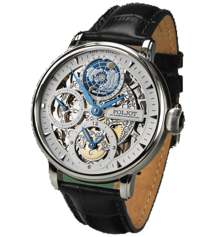 Часовник POLJOT INTERNATIONAL GLOBETROTTER 43MM LIMITED EDITION 300PIECES  9730.2940551