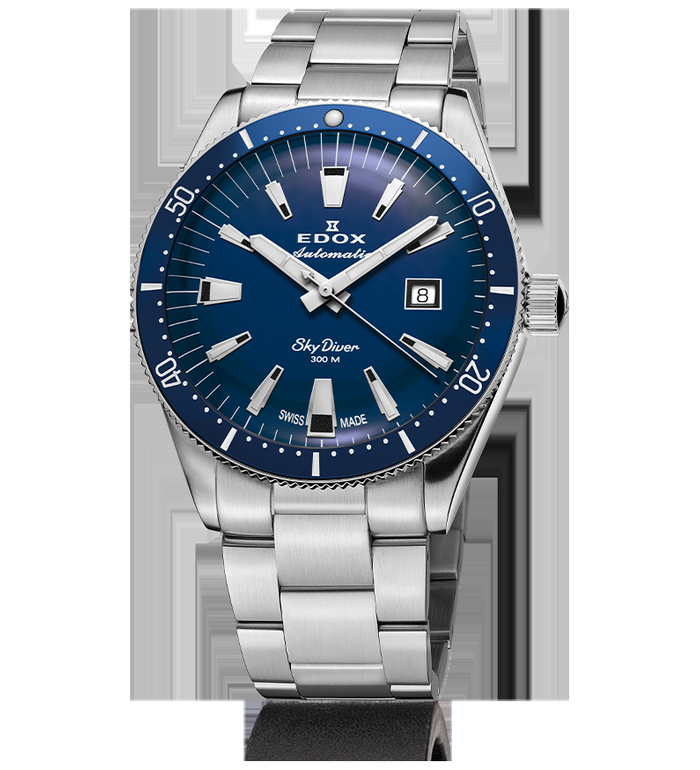 EDOX SKYDIVER  LIMITED EDITION AUTOMATIC 42MM MEN`S WATCH  80126 3BUM BUIN