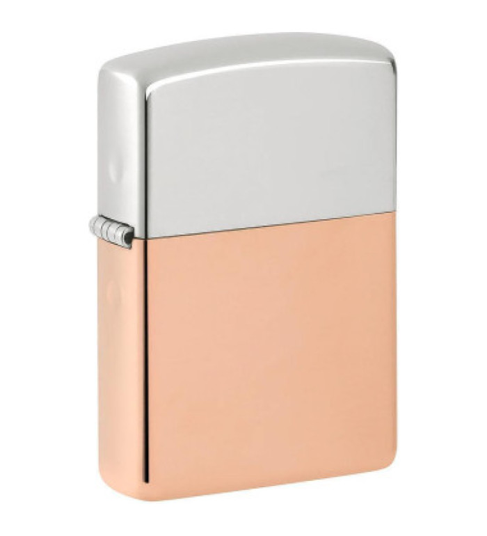 Запалка Zippo Bimetal Case - Sterling Silver Lid