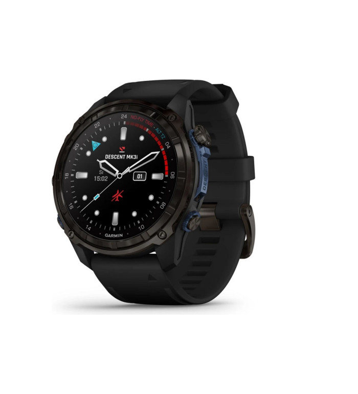 GARMIN Descent™ Mk3i - 51мм Carbon grey DLC титан с черна силиконова каишка